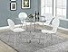 Monarch Specialties , Dining Table Chrome Metal Tempered 40