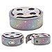 KuToo Case for Dot 2, Protective Case for Amazon Dot 2 Audio Holster (Fits Dot 2nd Generation Only) - Glitter Bling Sparkle Leather Sleeve Skins Cover (Rainbow)