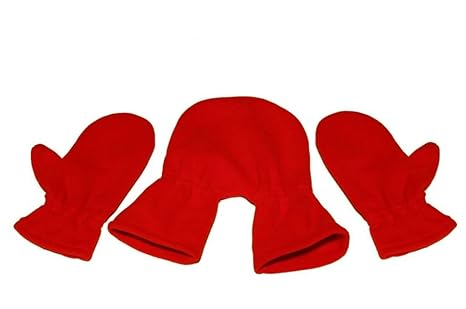 Partnerhandschuhe/Pärchenhandschuhe rot/signalrot/feuerrot - Geschenkidee für Weihnachten, Valentinstag, Verlobung, Hochzeit