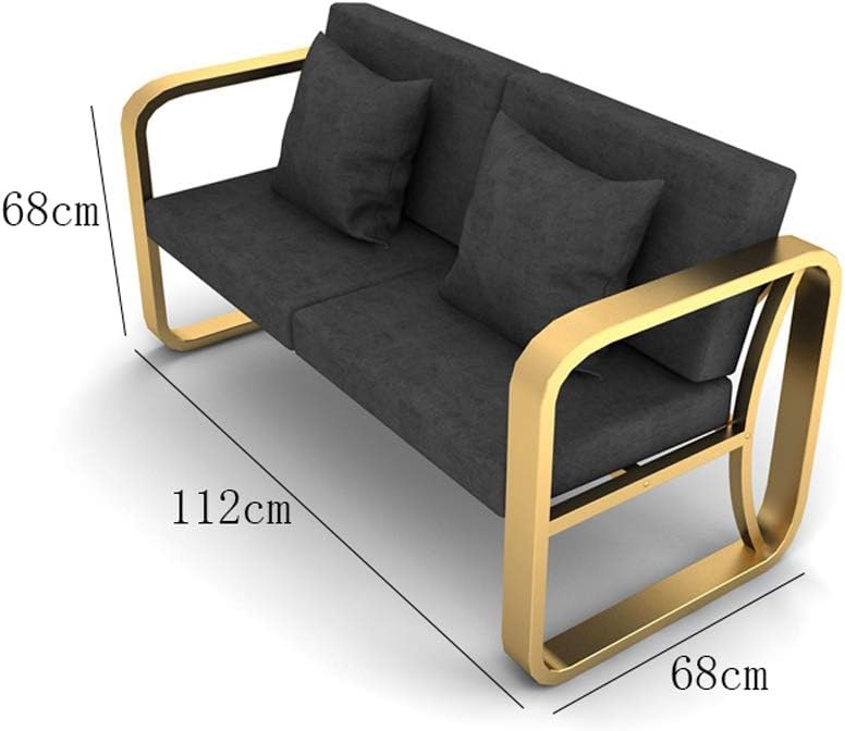 Amazon Com Mrosw Wrought Iron Sofa Small Apartment Removable And