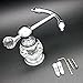 Kabter Crystal Series Brass Bathroom Towel Coat Hook, Polished Chrome