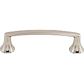 Top Knobs M1293 Asbury Collection 3-3/4" Rue Pull, Polished Nickel