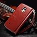 Note 4 Case, Galaxy Note 4 Case, Joopapa Galaxy Note 4 Wallet Case,Pu Leather Case Magnet Wallet Credit Card Holder Flip Cover Case Built-in 9 Card Slots & Stand Case for Samsung Galaxy Note 4 (Brown)