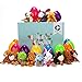 GIGALUMI 12 Pcs Filled Easter Eggs with 2.45'' Animal for Easter Basket Stuffers and Easter Egg Hunt Party Favor for Kids!