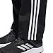 adidas Men's Athletics Essential Tricot 3-Stripe Pants, Black/Black, Small