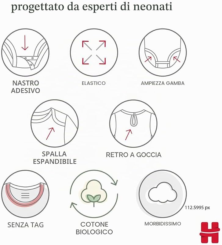 5-Pack Elevated Bodysuit, Bimba 0-24, Rosa Cameo, 3 mesi — foto 6 di 8