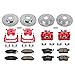 Power Stop KC2742 1-Click Performance Brake Kit with Caliper, Front & Rearthumb 2