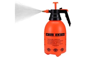 JoyTube Garden Pump Sprayer 68 oz/0.5 Gallon Hand-held Pressure Bottle with Brass Adjustable Nozzle for Watering Flower Lawn,