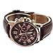 2016 Male Quality Leather Belt Casual Fashion Watches Three Six-Pin Quartz Watches Quartz Watch Brown