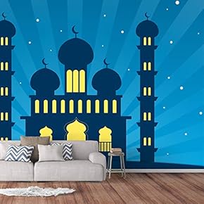 Wall Murals for Bedroom Dream Castle Large Removable Wallpaper Peel and Stick Wall Stickers - 66x96 inches