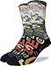 Good Luck Sock Men's Skateboarder Crew Socks - Black, Adult Shoe Size 8-13