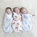 Muslin Baby Swaddle Blankets Organic Cotton Baby Receiving Blanket Swaddling Gift Set - 3 Pack - Extra Large 48