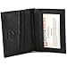 Alpine Swiss Thin Front Pocket Wallet Business Card Case 2 ID Window 6 Card Slot Black