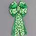 Green Shamrock Metallic St Patrick's Day Bow