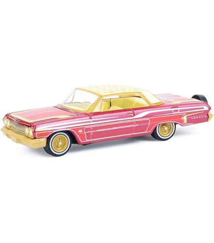 Amazon.com: 1:64 Greenlight MIJO Lowriders 1963 Chevy Impala ss GY