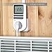 Comforday Digital Timer 2 Pack 15A/1800W 7 Day Programmable, 3 Prong Outlet, Smart Socket Plug in,