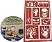 Reusable Creepy Halloween Stencils for Glass Etching or Painting: Skull, Spider, Graveyard, Bats, Zombie Hand, Etc. + How to Etch CD