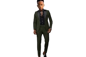 VENNYNG Formal Boys Suit 2 Piece Wedding Kids Custom Tuxedo Clothes Party Blazer Pant Set