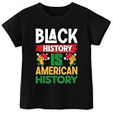 Toddler Black History Shirts for Boys Girls, Black History Month Tee for Kids, African Symbols Funny Tees
