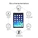 iPad 9.7 6th Generation (2018/2017) / ipad Air 2 / ipad Pro 9.7 / ipad Air Screen Protector, SMAPP Tempered Glass Screen Protector - Apple Pencil Compatible/Scratch Resistant/High Definition