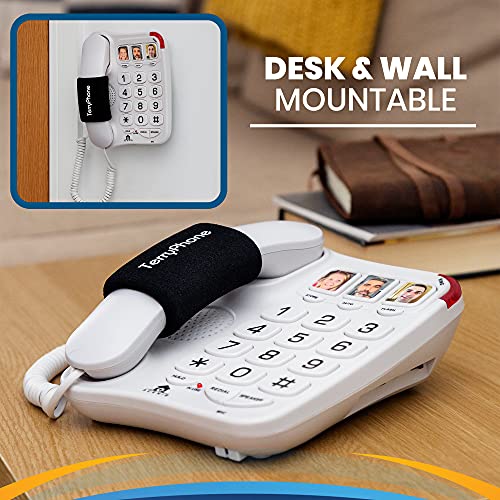 Big Button Phone for Seniors Corded Landline Telephone
