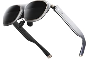 Rokid Max 2 AR Glasses Silver, 215" Micro-OLED Display, 50° FOV, 600 Nits Brightness, Compatible with Mobile Phone, Steam Dec