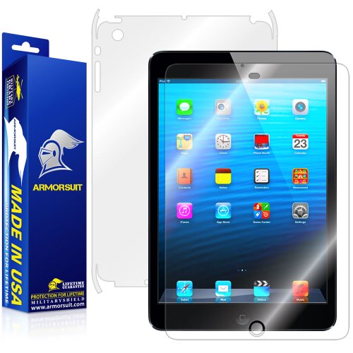 ArmorSuit MilitaryShield - iPad mini 4G LTE ( AT&T, Verizon, Sprint ) Screen Protector + Full Body Skin Protector - Anti-Bubble Ultra HD Shield w/ Lifetime Replacements
