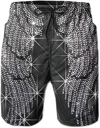 KUXUANO Angel Wings Light Weight Swim Trunk Teen Polo Boardshort Sun Bathing Water Short