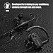 LETSCOM Bluetooth Headphones IPX7 Waterproof, Wireless Sport Earphones Bluetooth 4.1, HiFi Bass Stereo Sweatproof Earbuds w/Mic, Noise Cancelling Headset for Workout, Running, Gym, 8 Hours Play Timethumb 4
