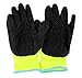 12 Pair Diesel Lime Safety Gloves Latex Coated Grip Cut Resistant