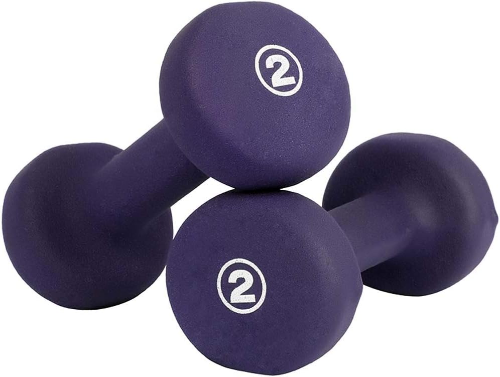 Mfnyp Cast Iron Dumbbell for Child Women, 1/2/3/5/6/7Lb, Exercise Weights for Core and Strength Training, Ergonomic Non-Slip Comfort Grip