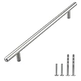Modket 1 Pack Solid Brushed Nickel T Bar Handle