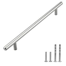 Modket 1 Pack Solid Brushed Nickel T Bar Handle