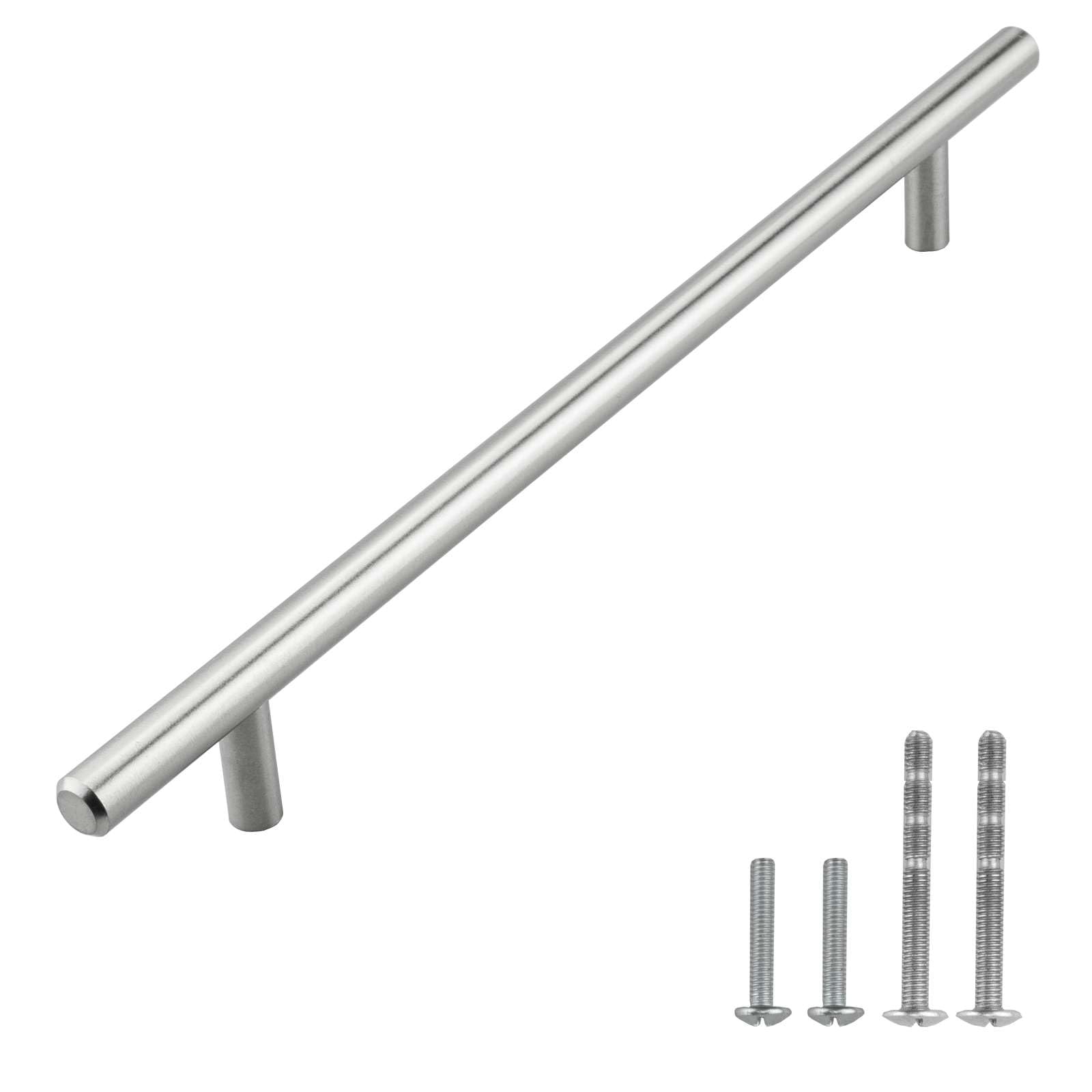 Modket 1 Pack Solid Brushed Nickel T Bar Handle