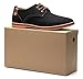 DADAWEN Men's Casual Canvas Oxfords Walking Shoes Sneakers Lace Up Dress Shoes Red US Size 12