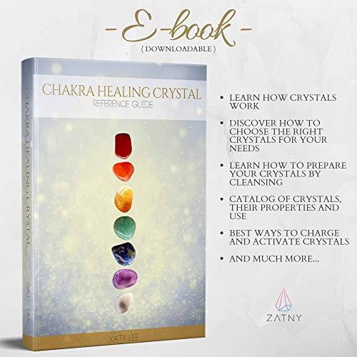Crystals and Healing Stones Premium Kit in Wooden Box - 7 Chakra Stones Healing Crystals Set, Rose Quartz, Amethyst… - Image 3