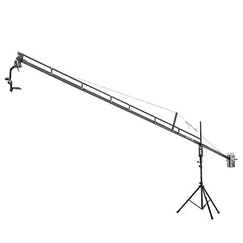 PROAIM 18ft Jib Crane w Stand Pan Tilt Head for DSLR Video