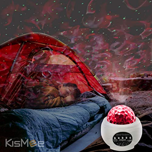 Star Night Light Projector Bedroom，Nakalus Nebula Projector LED Ocean Wave Starry Projector Light with Bluetooth Hi-Fi Stereo Speaker for Birthday Gifts Party Wedding Bedroom Decor