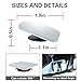 EMIUP Fan-Shape Blind Spot Mirrors 360°Rotatable Frameless HD Convex Glass Stick-on Rear View Mirror For All Cars,Motorcycles,Truck,SUV-2Pack