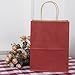 BagDream Gift Bags 8x4.25x10.5 100Pcs Kraft Paper Bags with Handles Bulk, for Shopping, Retail, Merchandise, Gifts, Party Favor, Recycled Red Paper Sacks
