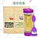 30 Day Detox Tea Kit for Teatox & Weight Loss to get a Skinny Tummy by Teami Blends | Our Best Colon Cleanse Blend to Raise Energy, Boost Metabolism, Reduce Bloating! (Big Purple Tumbler & Infuser)