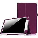 Fintie Samsung Galaxy Tab E 9.6 Case - Slim Fit Premium Vegan Leather Folio Stand Cover for Samsung Tab E / Tab E Nook 9.6-Inch Tablet (SM-T560 / T561 / T565 & SM-T567V Verizon 4G LTE Version), Purple