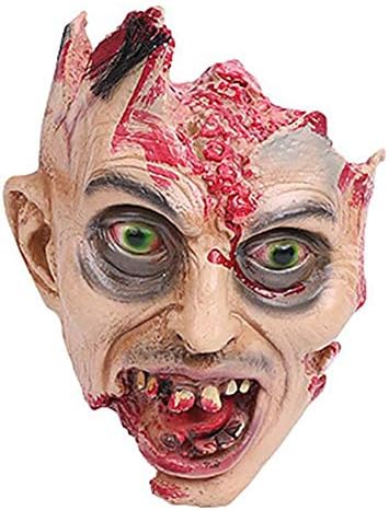 Lywhome Halloween Scary Bloody Mask Party Costume Accessary Toy Zombie Mask,B [Energy Class A]