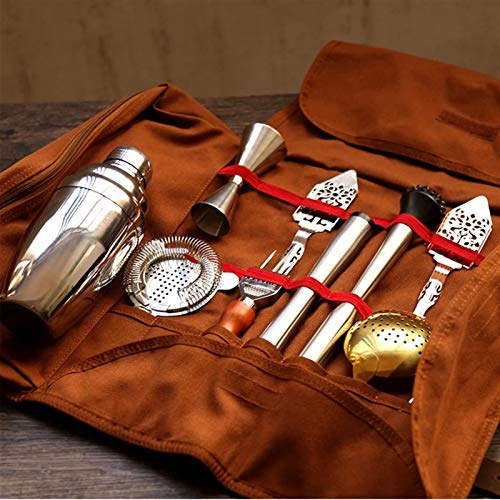 ACYY Bar Bartender Taschen Tasche Kreative Bartender Leinwand Toolkit Pack Bar Tools Cocktail Shaker Set Cocktail Shaker… – Bild 4