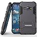 PASONOMI J1 Ace Case, [Slim Fit] [Kickstand Feature] Hybrid Dual Layer Armor Defender Full Body Protective Case Cover for Samsung Galaxy J1 Ace (J110M) 4.3 inch 2015 (Dark Blue)