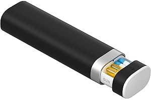 7 Day Pill Organizer, Pill Box 7 Day for Travel, Weekly Cute Pill Case, Daviky Portable Medicine Organizer Pill Holder to Hold Daily Vitamin, Medication and Supplement (Black)