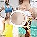 SERMICLE Bra Inserts 4 Pairs, Bra Pads Sewed Stitched Removable for Sports Bra B/C,C/D & D/E Cup Optional (Beige Round, B/C Cup)