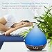 Alexa Diffuser, Ultrasonic Diffuser Generation 2 300ml Black Aromatherapy Essential Oil Diffuser, Aroma Cool Mist Humidifier with 7 Colored Lights Changing Echo Dot and APP Control, Timer Humidifiers