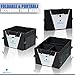 Car Trunk Organizer by 3Niner. Premium Quality. Universal Fit. Free Bonus Glove Box Organizer. Durable Collapsible Cargo Storage for Auto, truck, SUV. Non-Slip tote, Portable Caddy. WATERPROOF. Black