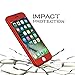 iPhone 7 Plus Case,Rebex & Ipaky All-Around Protective Case [ [Anti-Scratch] Dual Layer Hard Cover with Tempered Glass Screen Protector for iPhone 7 Plus (Red)